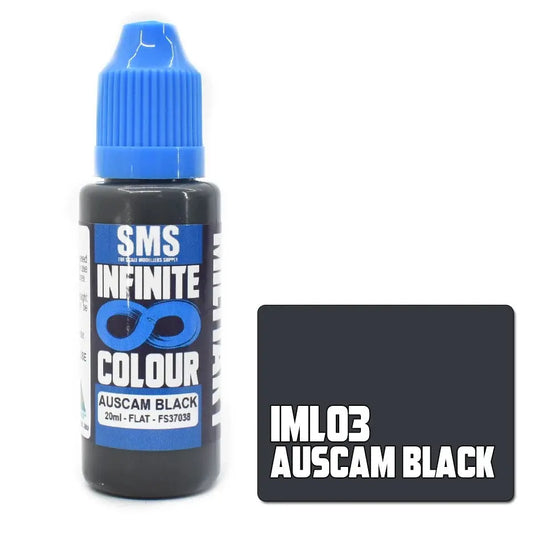 SMS Infinite Colour Auscam Black FS37038 20ml The Scale Modellers Supply