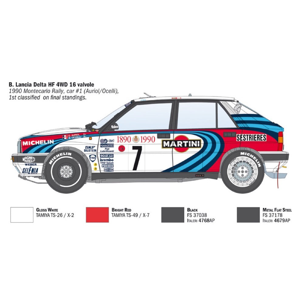 Italeri 1:12 Lancia Delta HF Integrale 16v