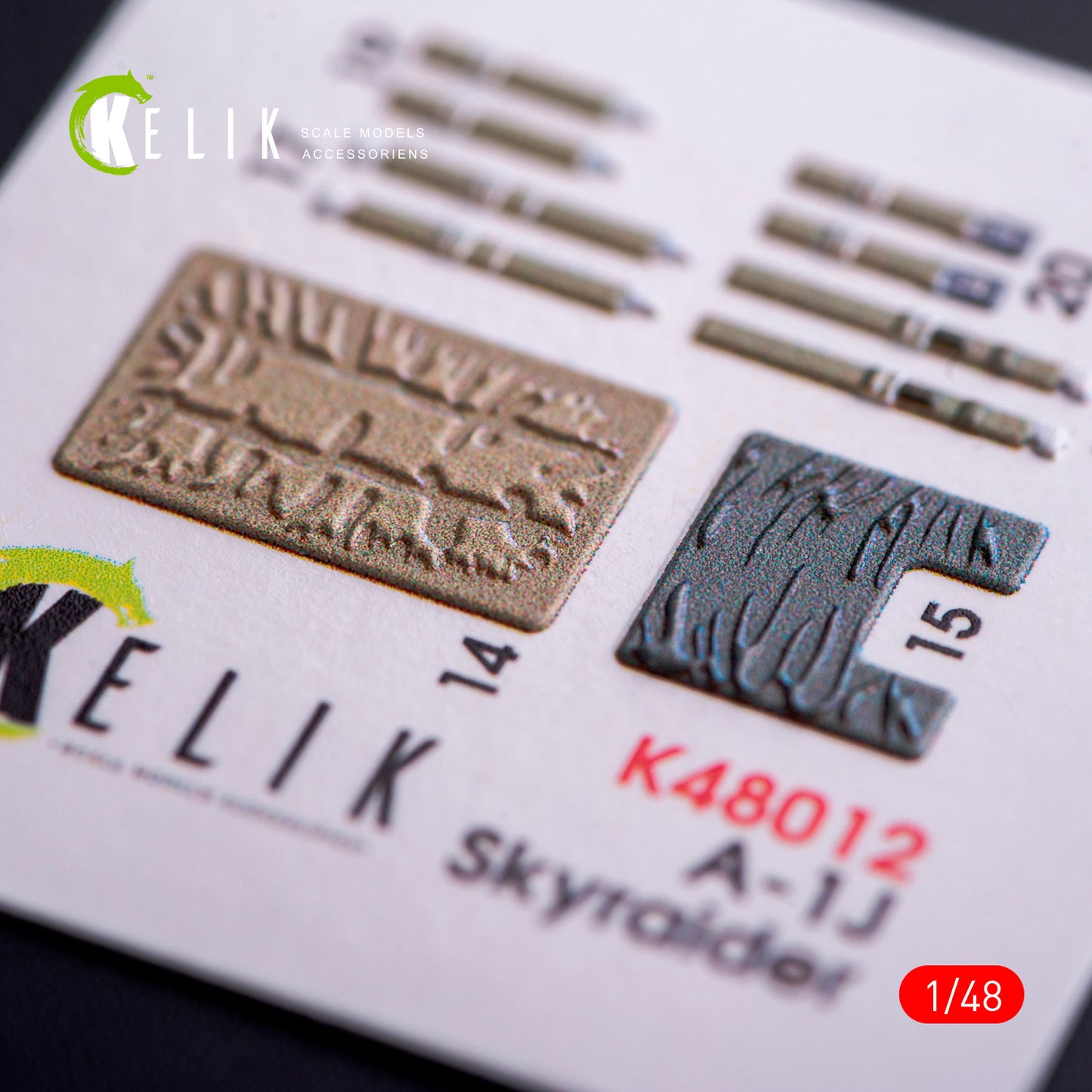 Kelik 1:48 A-1J Skyraider interior 3D Decals for Tamiya Kit