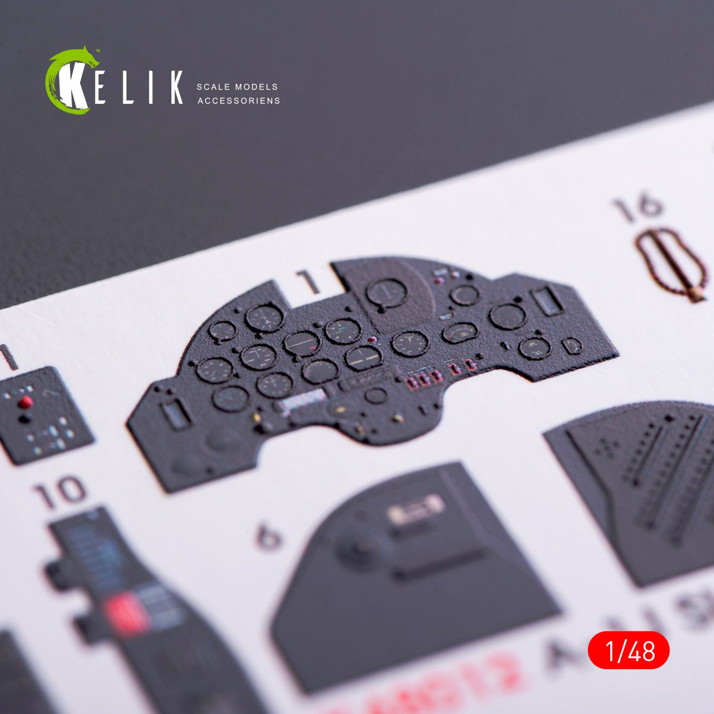 Kelik 1:48 A-1J Skyraider interior 3D Decals for Tamiya Kit