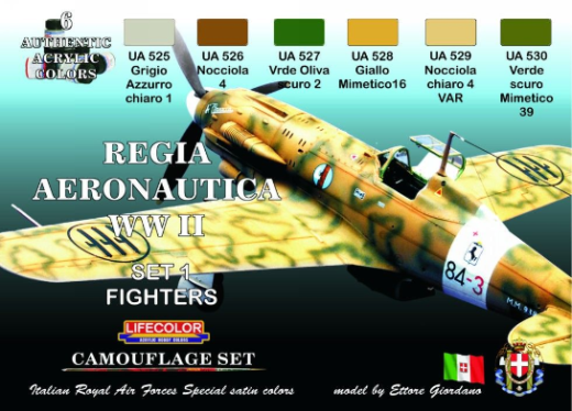 Lifecolor Italian Airforce Acrylic Paint Set 6 x 22ml