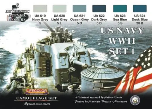 Lifecolor US Navy #1 Acrylic Paint Set Lifecolor