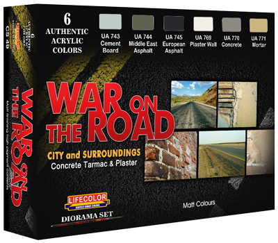Lifecolor War on the Road 6 Colour Acrylic Paint Set 6x 22ml