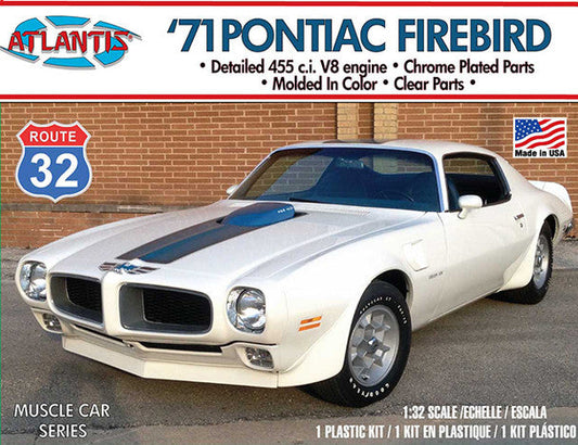 Atlantis 1/32 1971 Pontiac Firebird Route 32 Plastic Model Kit Atlantis