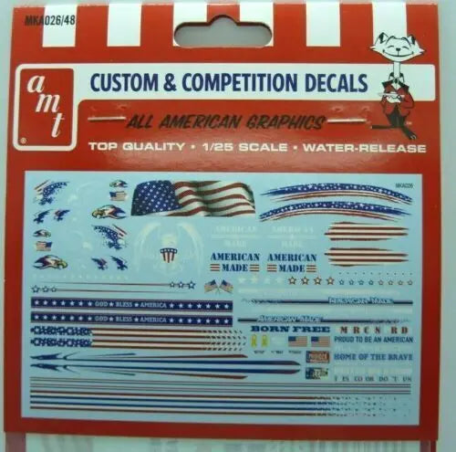 AMT 1/25  All American Graphics Custom Decals AMT