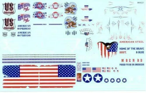 AMT 1/25 American Pride Graphics Custom Decals AMT