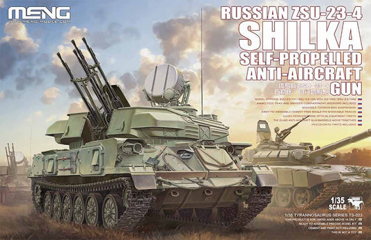 Meng 1/35 Russian ZSU-23-4 Shilka Self-Propelled Anti-Aircraft Gun Plastic Model Kit