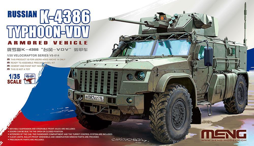 Meng 1/35 Russian K-4386 Typhoon-VDV Armored Vehicle Plastic Model Kit