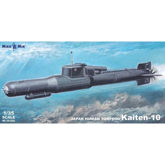 Micromir 1/35 Kaiten 10 Japan Human torpedo Plastic Model Kit - Franklin Hobbies Ltd