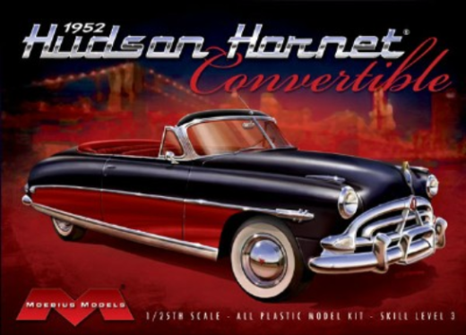 Moebius 1/25 1952 Hudson Hornet Convertible Plastic Model Kit