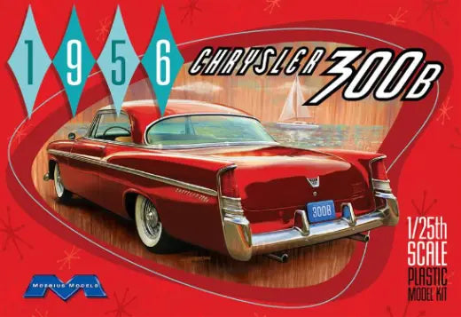Moebius 1956 Chrysler 300B Plastic Model Kit - Franklin Hobbies Ltd