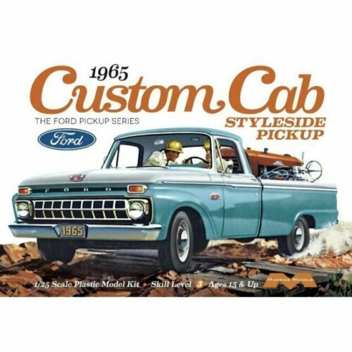 Moebius 1/25 1965 Ford F-150 Custom Cab Pickup Plastic Model Kit