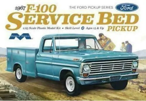 Moebius 1/25 1967 Ford F100 Service Bed Truck Plastic Model Kit - Franklin Hobbies Ltd