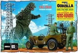 MPC 1/25 Godzilla Army Jeep Plastic Model Kit