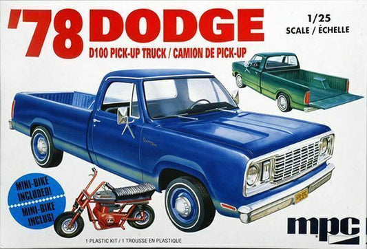 MPC 1/25 1978 Dodge D100 Custom Pickup Plastic Model Kit