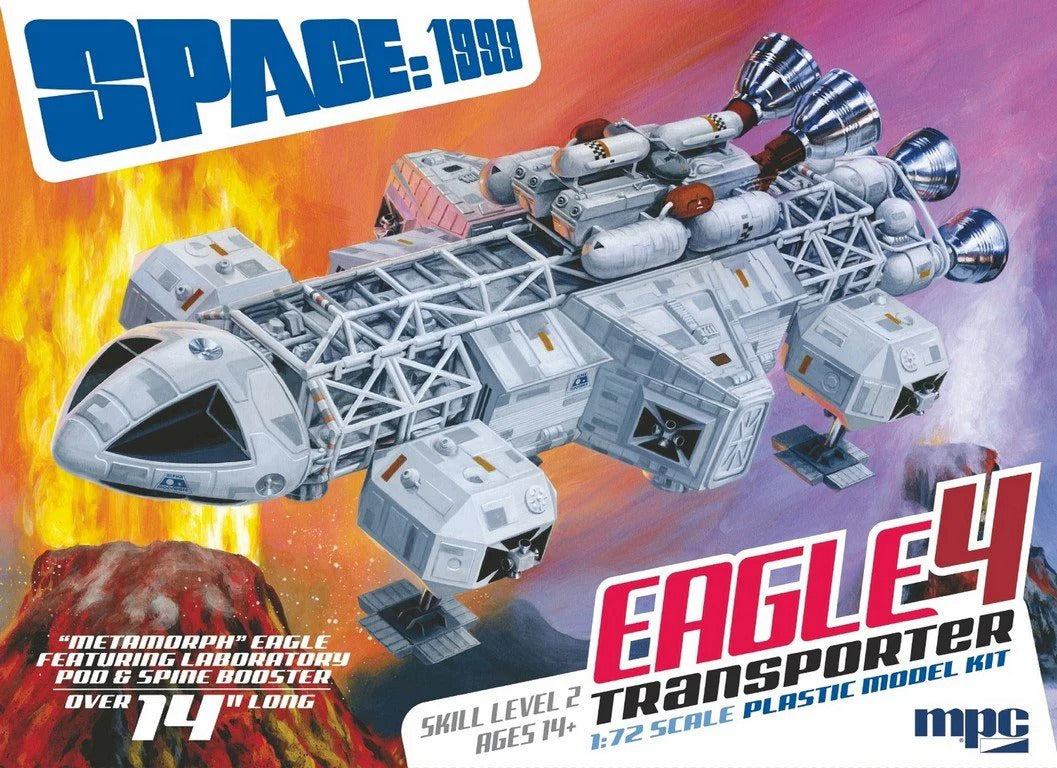 MPC 1/72 14" Space:1999 Eagle 4 featuring Lab Pod & Spine Booster Plastic Model Kit