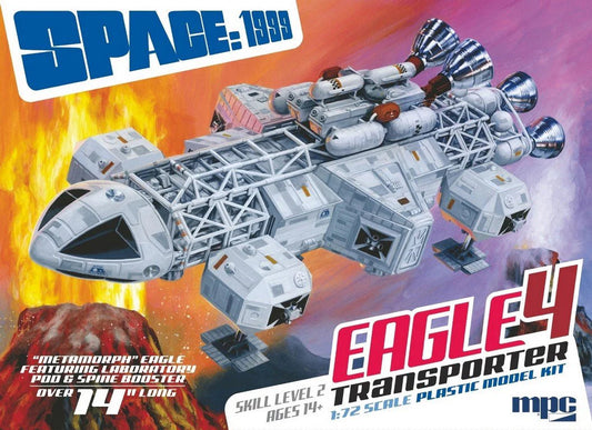MPC 1/72 14" Space:1999 Eagle 4 featuring Lab Pod & Spine Booster Plastic Model Kit