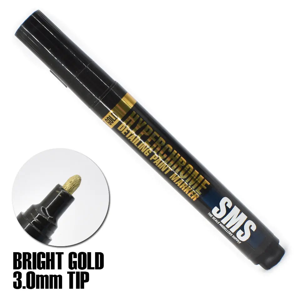 SMS Hyperchrome Marker (Bright Gold) 3.0mm The Scale Modellers Supply