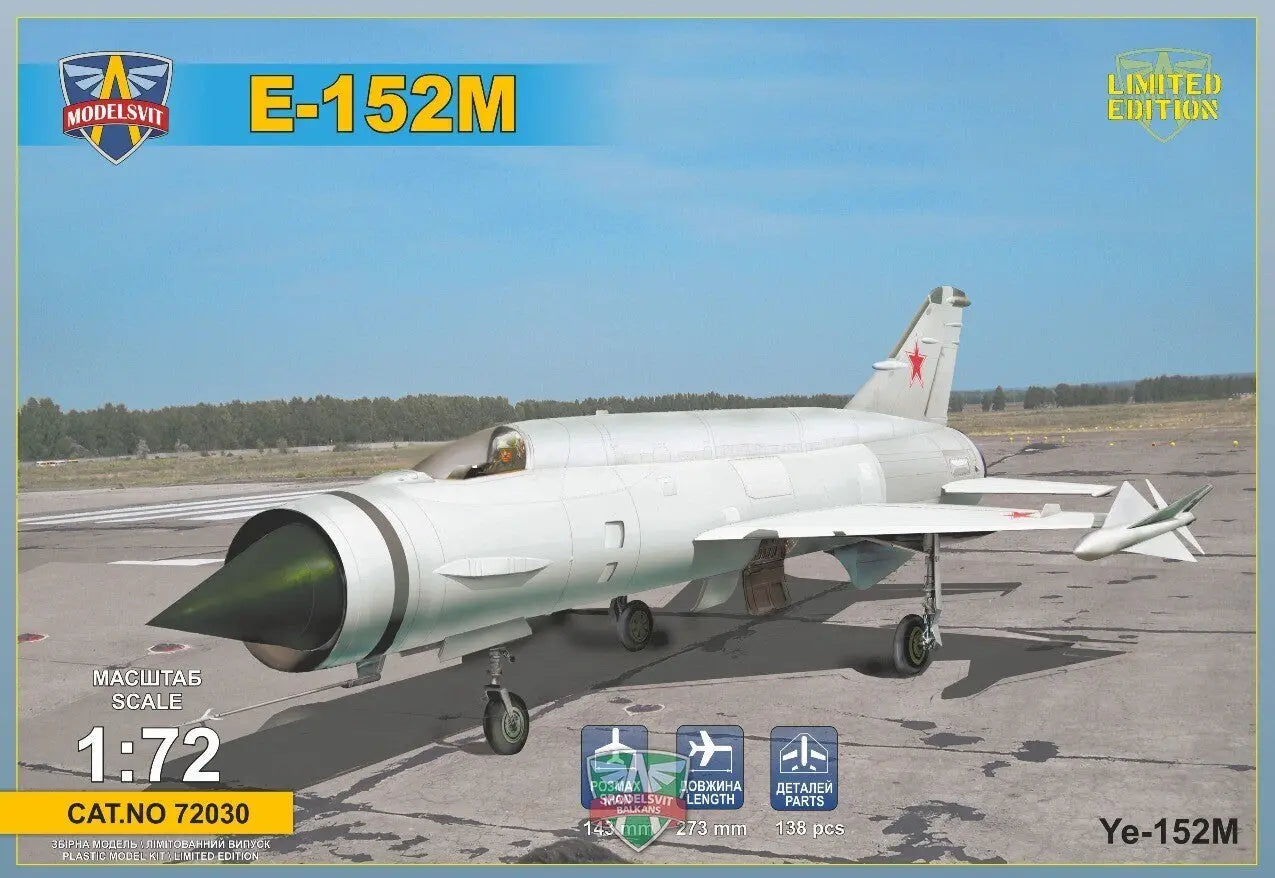 ModelSvit 1/72 Ye-152M Heavy interceptor prototype Plastic Model Kit - Franklin Hobbies Ltd