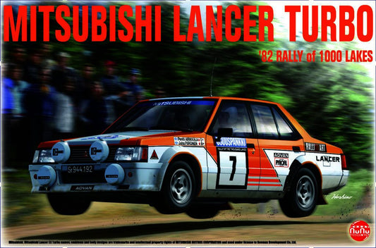 NuNu 1/24 Mitsubishi Lancer turbo 1000 lakes 1982