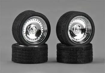 Pegasus 1/24 "Cl’S" 19" Rims W/Tires Chrome for Scale Models [1285] - Franklin Hobbies Ltd