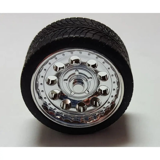 Pegasus 1/24 "Magnums" 19" Rims W/Tires Chrome for Scale Models - Franklin Hobbies Ltd