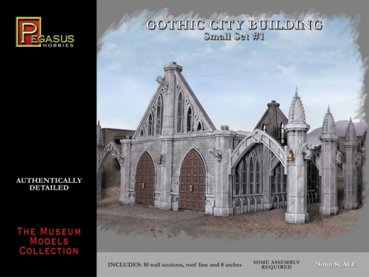 Pegasus 28mm Gothic City Building Small Set #1 Plastic Model Kit
