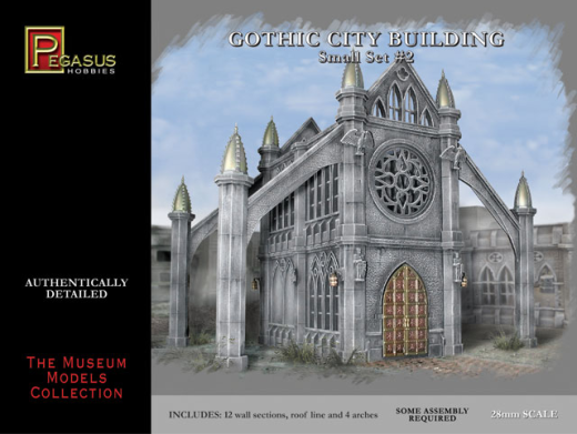 Pegasus 28mm Gothic City Building Small Set #2 Plastic Model Kit