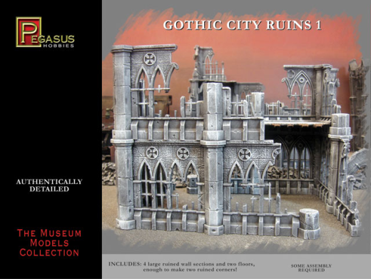 Pegasus 28mm Gothic City Ruins Set 1 Plastic Model Kit