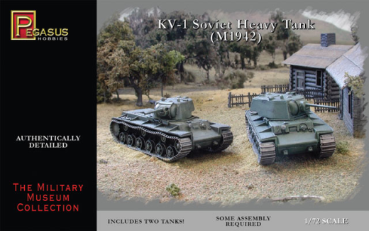 Pegasus 1/72 KV-1 Soviet Heavy Tanks (2 per pack)