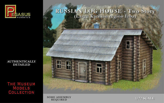 Pegasus 1/72 Russian 2 story Log House - Lg Karilian region Izba