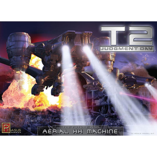 Pegasus 1/32 Terminator 2 Aerial Hunter Killer Machine Plastic Model Kit
