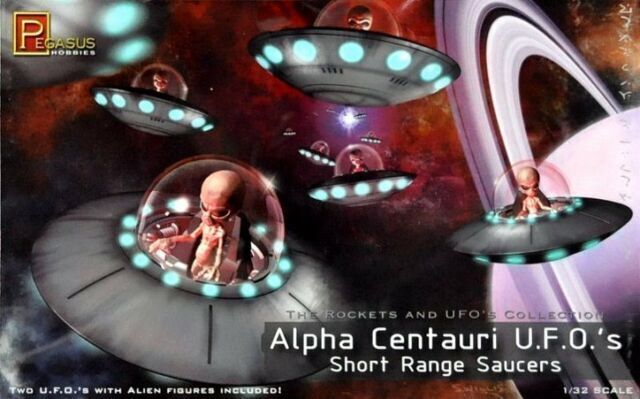 Pegasus 1/32 Alpha Centauri U.F.O.'s (2) Plastic Model Kit