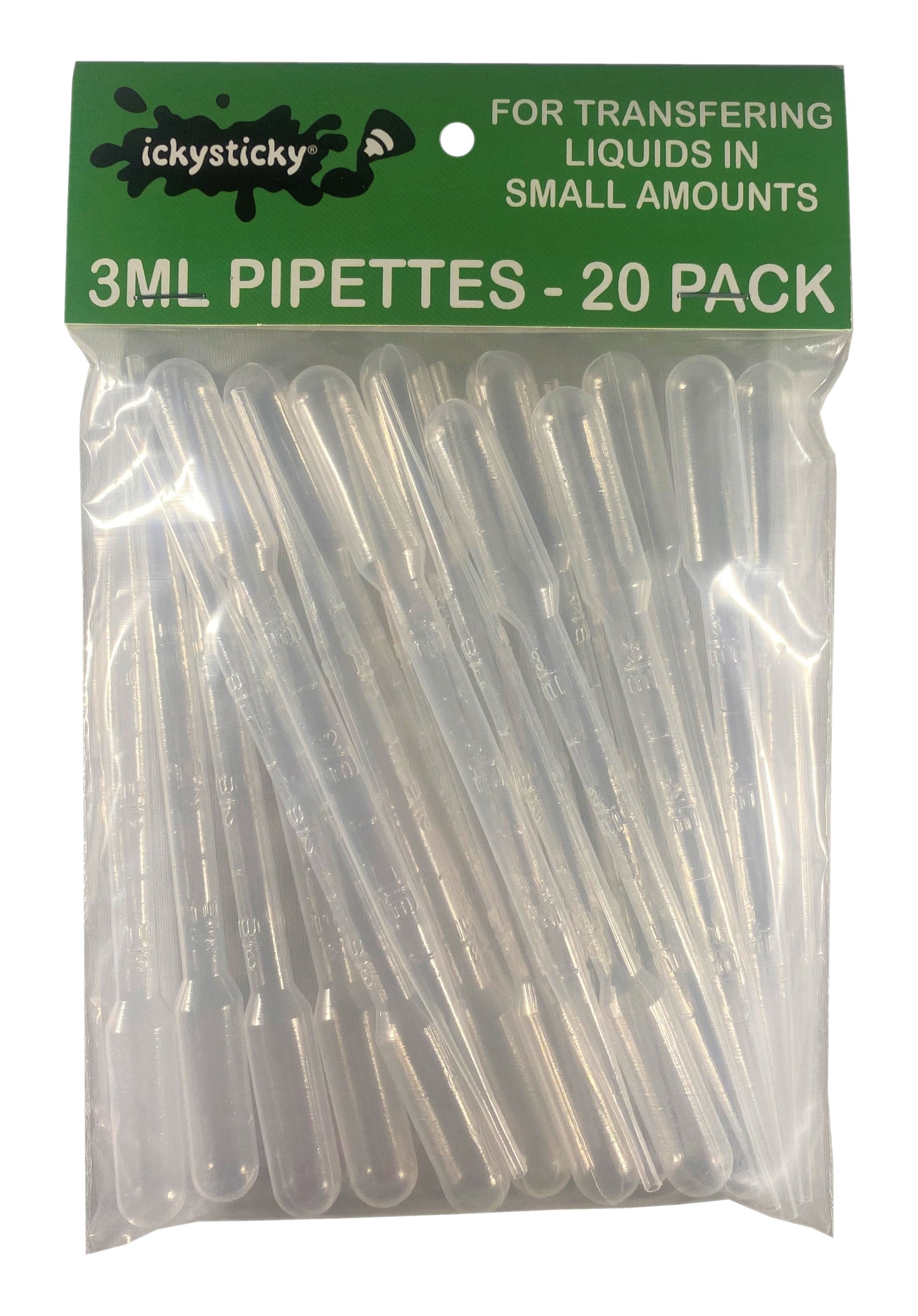 Ickysticky 3ml Pipettes 20 Pk