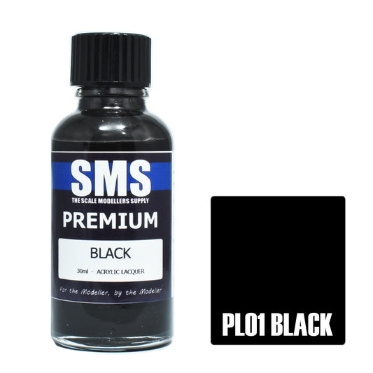 SMS Premium Acrylic Lacquer Black 30ml