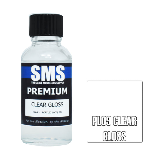 SMS Premium Acrylic Lacquer Clear Gloss 30ml