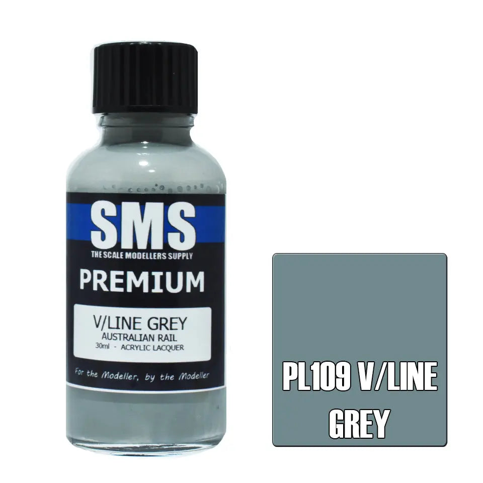 SMS Premium Acrylic Lacquer V/Line Grey  30ml The Scale Modellers Supply