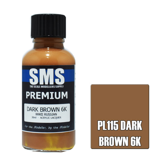 SMS Premium Acrylic Lacquer Dark Brown 6K 30ml