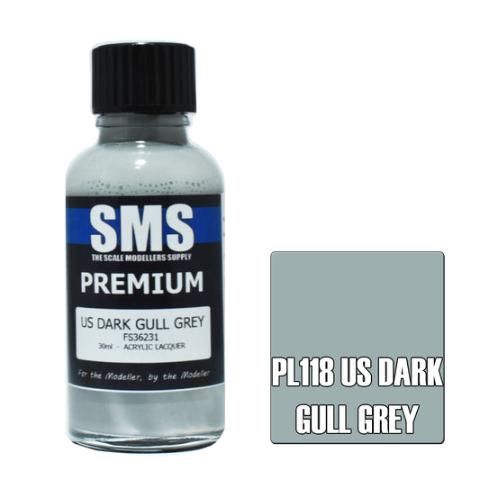 SMS Premium Acrylic Lacquer US Dark Gull Grey FS36231 30ml
