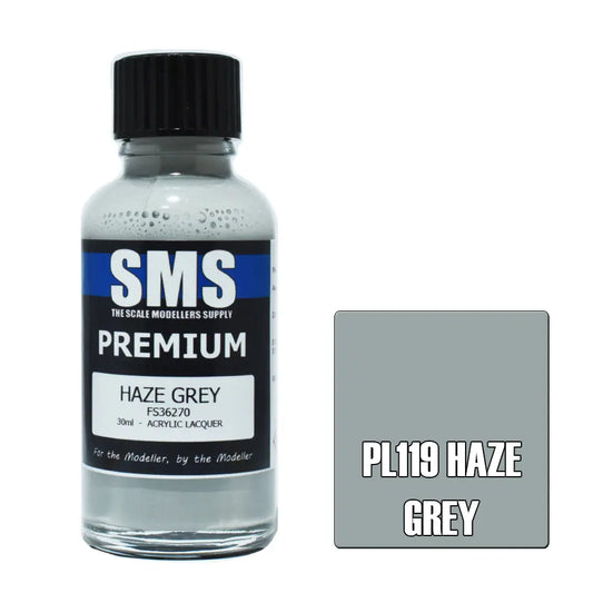 SMS Premium Acrylic Lacquer Haze Grey FS36270 30ml The Scale Modellers Supply
