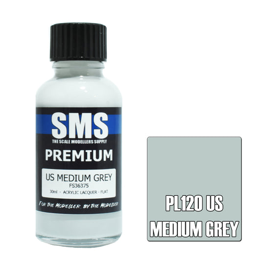 SMS Premium Acrylic Lacquer US Medium Grey FS36375 30ml
