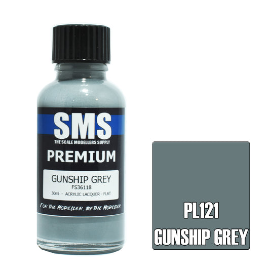 SMS Premium Acrylic Lacquer US Gunship Grey FS36118 30ml