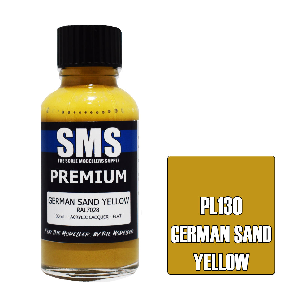 SMS Premium Acrylic Lacquer German Sand Yellow RAL7028 (Late War) 30ml