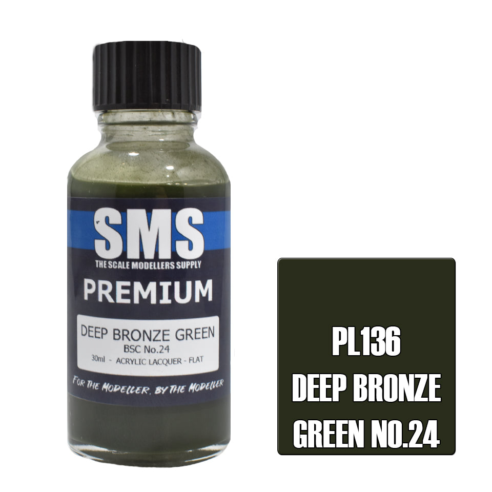 SMS Premium Acrylic Lacquer Deep Bronze Green BSC No.24 30ml
