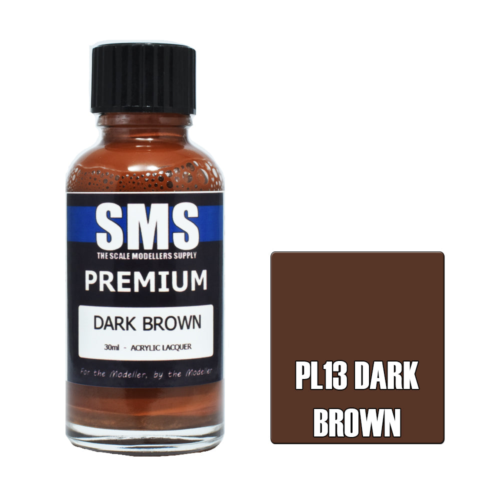 SMS Premium Acrylic Lacquer Dark Brown 30ml