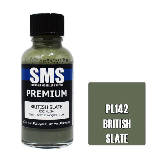 SMS Premium Acrylic Lacquer British Slate 30ml The Scale Modellers Supply