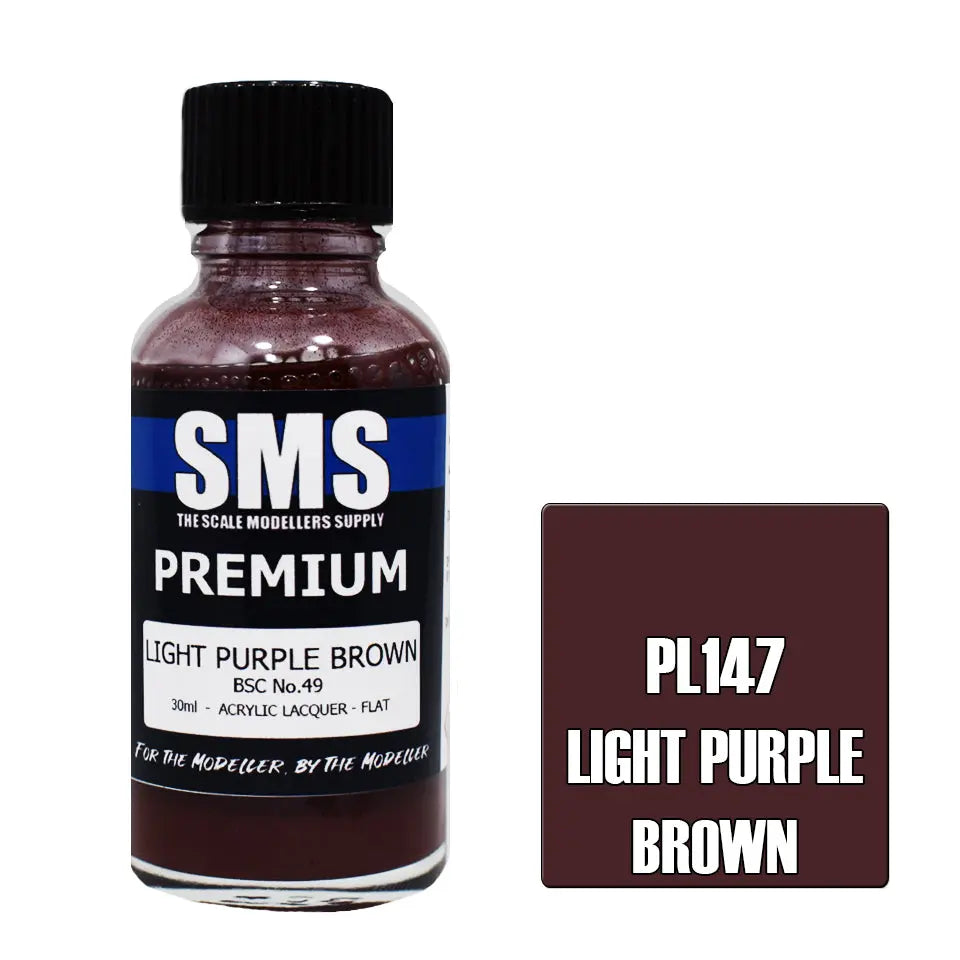 SMS Premium Acrylic Lacquer Light Purple Brown BSC No.49 30ml The Scale Modellers Supply
