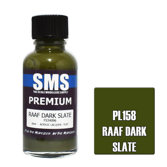 SMS Premium Acrylic Lacquer RAAF Dark Slate FS34096 30ml The Scale Modellers Supply