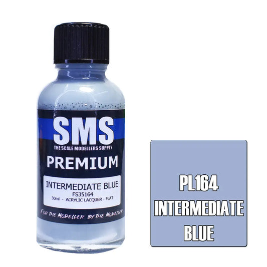 SMS Premium Acrylic Lacquer Intermediate Blue FS35164 30ml The Scale Modellers Supply