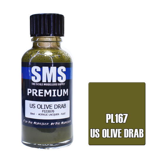 SMS Premium Acrylic US Olive Drab FS33070 30ml